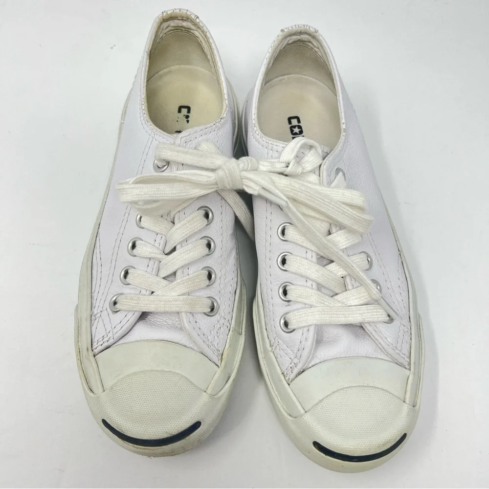 White Converse shoes size 3 men's 4.5 women's , Jack Purcell converse